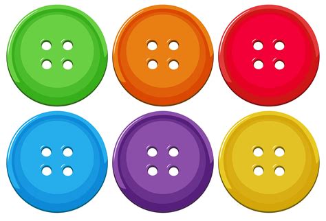 conjunto de botones de colores  vector en vecteezy