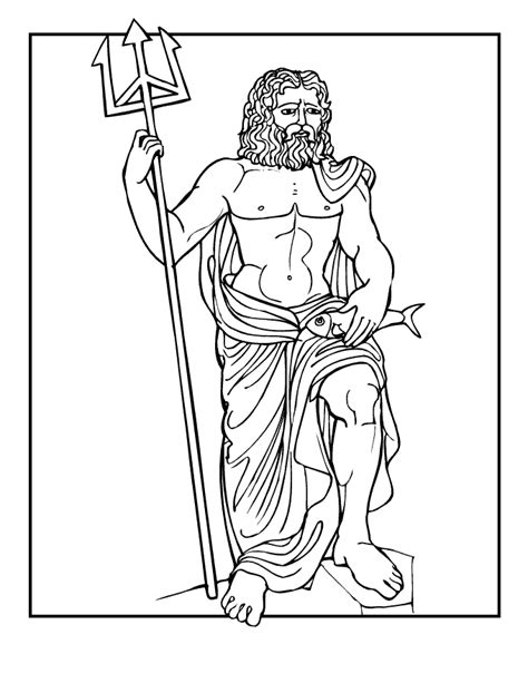 greek gods coloring pages coloring home