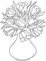 Vaza Lalele Colorat Planse Flori Desene Inflorite Copii Poze Vase Confidentialitate sketch template
