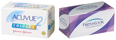 Acuvue 2 Colours And Freshlook Color Contact Lenses