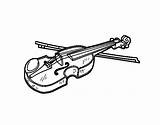 Violin Stradivarius Coloring Colorear Coloringcrew sketch template