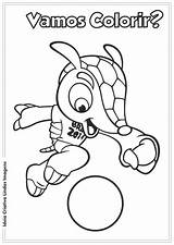 Fuleco Mascote Mundo Sponsored Coloringcity sketch template