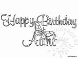 Birthday Happy Coloring Aunt Pages Aunts Color Printable Sheets Coloringpage Print A5 Getcolorings Say Eu Mom Getdrawings Choose Board sketch template