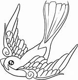 Randunica Colorat Swallow Sparrow Planse Coloring Desene Pasari Salbatice Oiseau Imagini Dragoart Paradis Swallows Somasekhar Step sketch template