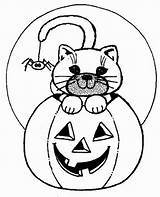 Cat Pumpkin Kolorowanki Kot Halloweenowy Scary Dzieci Clases Pete Getcolorings sketch template