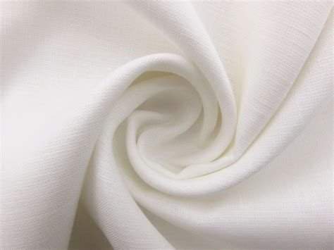 midweight linen  white bj fabrics