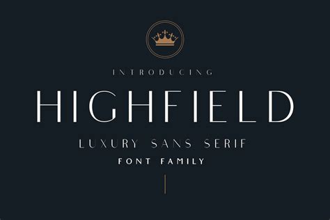 highfield luxury sans serif font family sans serif sans serif fonts serif fonts
