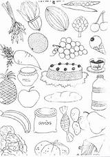 Alimentos Comida Saludables Imagui Paracolorear sketch template