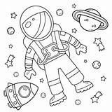 Astronaut Astronauta Astronaute Colorir sketch template