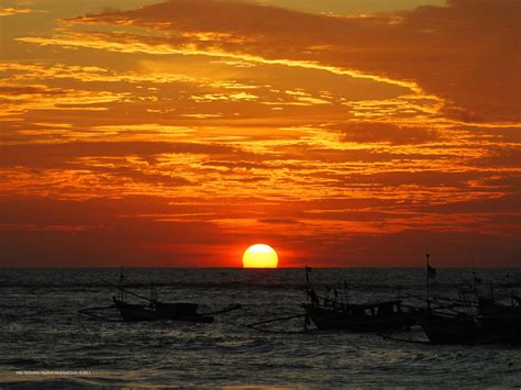 Sunset Pantai Zakat Bengkulu Indonesia