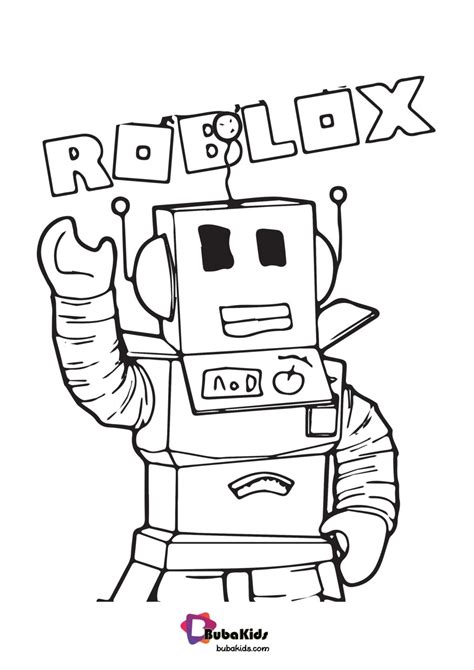 roblox coloring page bubakidscom