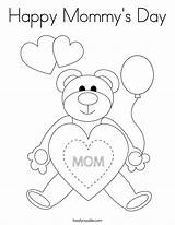 Coloring Happy Mommy Mothers Built California Usa sketch template