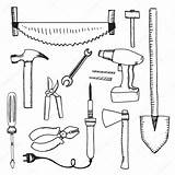 Tools Mechanic sketch template