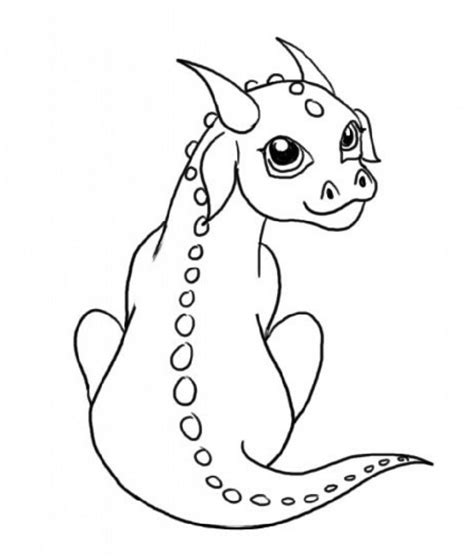 baby dragon coloring pages colourable educative printable