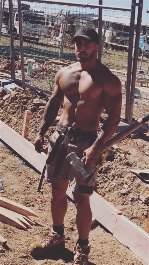 Could Use Some Construction Work Done Rugged Men Sexy Men Muscle Men