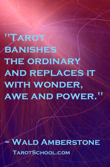 tarot banishes  ordinary  replaces    awe  power wald amberstone http