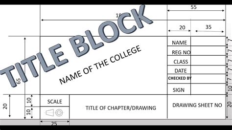 draw  title block  students youtube
