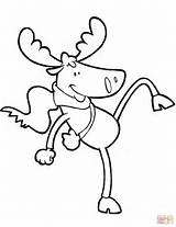 Moose Coloring Cartoon Pages Printable Categories sketch template