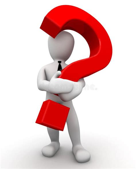 Character With Question Mark 3d Image Holding Question Mark Character