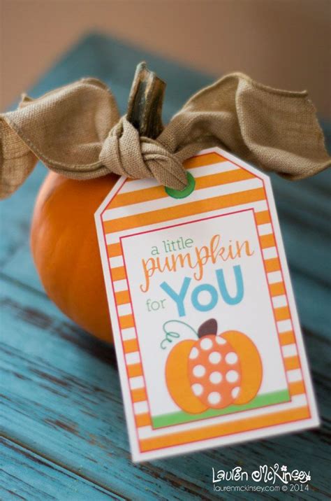 halloween printable gift tags  lauren mckinsey pumpkin gift