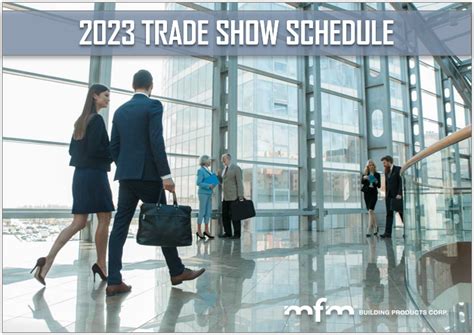 mfm announces 2023 trade show schedule — mfm building products corp