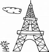 Tower Eiffel Drawing Coloring French Kids Cartoon Getdrawings Clipartmag sketch template