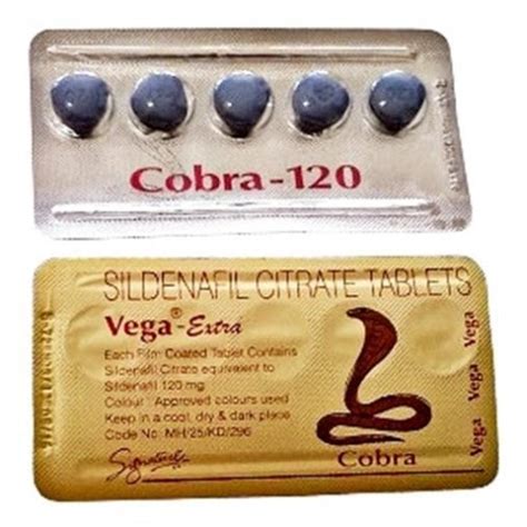 cobra vega extra blue 5 tablets 120 mg sex pills for men