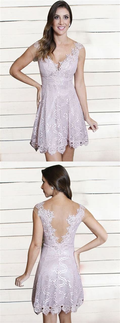 lilac lace homecoming dress short prom dress illusion  party dress pretty homecoming