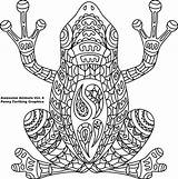 Coloring Frosch Ausdrucken Malvorlagen Amphibien Ranocchio Colorare Rana Gemerkt sketch template