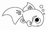 Coloring Fish Cute Pages Outline Printable Template Templates Clipart Print Colouring Drawing Kids Easy Cartoon Fin Clip Library Animal Choose sketch template