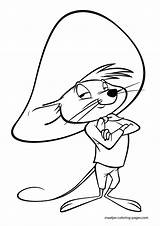 Looney Tunes Coloring Pages Characters Cartoon Printable Drawings Book Disney Colouring Maatjes Color Cartoons Speedy Gonzales Para Classic Print Silly sketch template