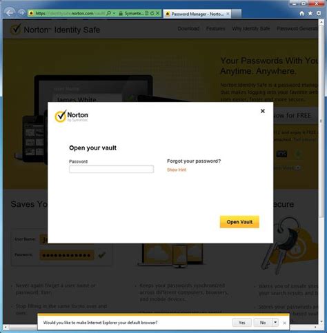 Norton Identity Safe Stores Your Logins In The Cloud The Poor Man S