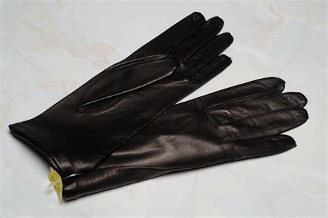 extra small vintage leather gloves de bijenkorf colour black size