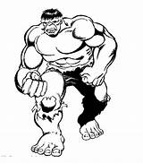 Hulk Coloring Incredible Pages Kids Colouring Printable Simple Print sketch template