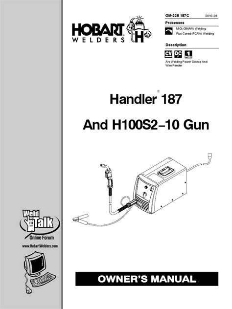 handler   hs  gun owners manual welding electrical wiring