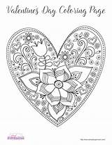 Coloring Valentine Pages Grown Print Valentines Ups Each Click sketch template