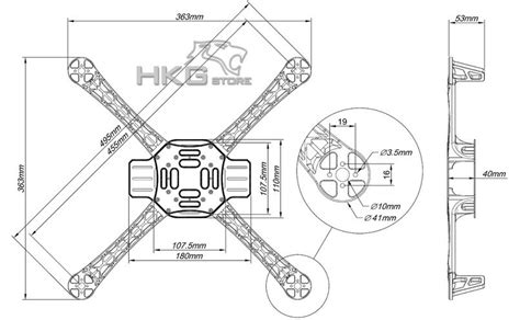 quadcopter frame design drony dron roboty