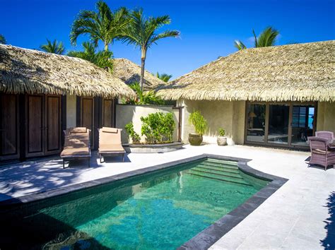 ultimate beachfront villa    bedroom te manava luxury villas spa