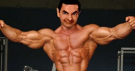 Cartoon Mr Bean Gets Jacked Generation Iron