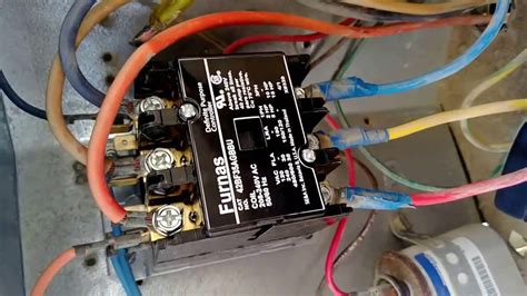 volt    coil contactor wiring diagram air conditioner contactor replacement bangla
