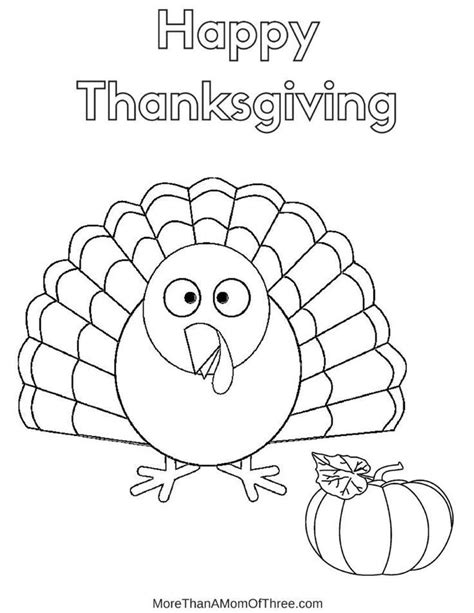 thanksgiving coloring pages printables  kids