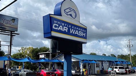 whistle express car wash opening   locations  tallahassee