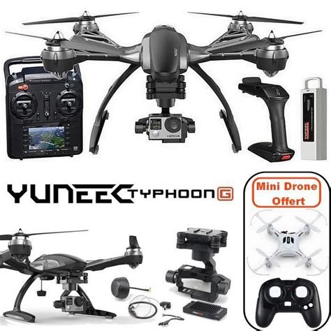 yuneec typhoon   rtf nacelle pour gopro steadygrip mini drone offert achat vente