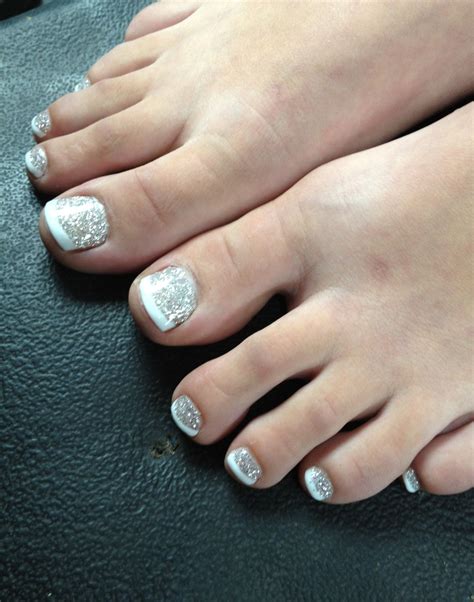 pin  kirsten thomas  latest nail designs glitter toe nails