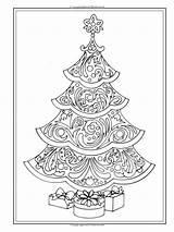 Coloring Christmas Pages Tree Adult Mindfulness Books Di Natale Adults Amazon Print Creative Haven Chains Paper Omalovánky Book Colori Trees sketch template