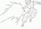 Goku Saiyan Gohan Blast Ssj Ssj4 Coloringhome Dbuc Ssj2 Lineart sketch template