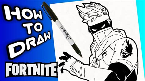 draw ninja fortnite art tutorial mp mp gp flv