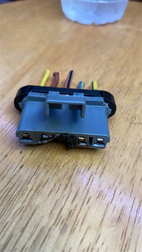 chevy trax blower motor resistor connector  burning