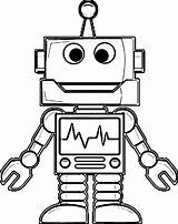 Coloring Robot Pages Clipart Library Clip sketch template