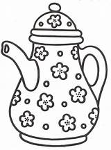 Bule Tetera Teteras Dibujos Porcelana Dibujoscolorear Teapot Teapots Objetos Stencils Artesanato Aplique Coloring Apliques Prato Fai Retalhos Xicaras Salvo Riscos sketch template